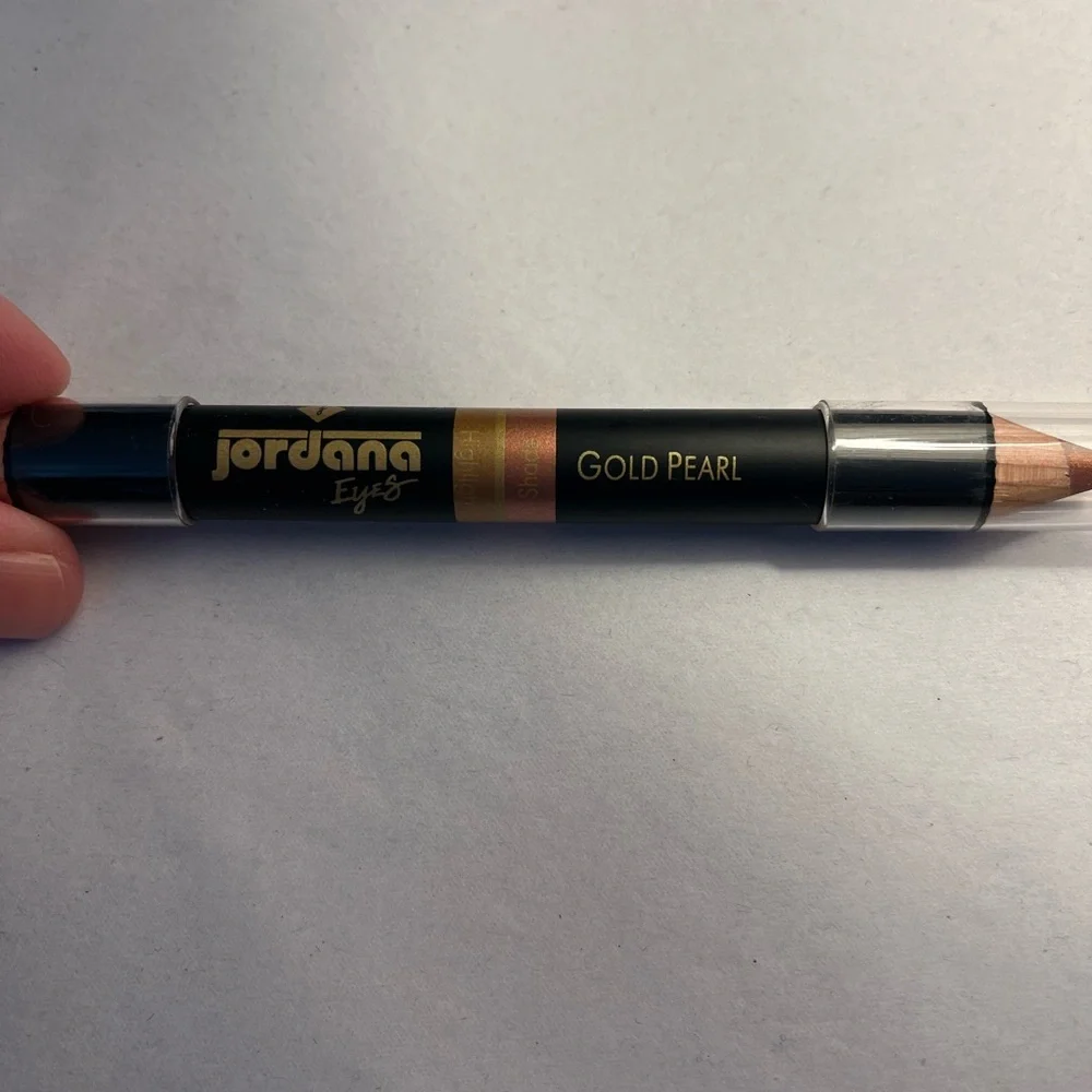 Jordan Dual-Ended Eyeshadow Pencil - Gold Pearl, and Smoky Iris pencil
